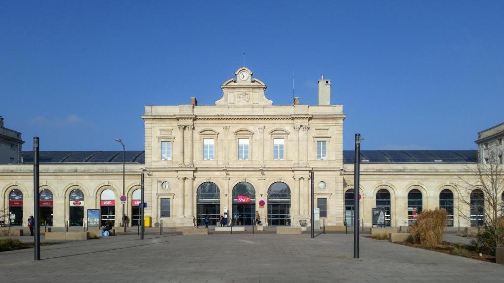 Charmant Studio Proche Gare Centre, Centre Ville Et Lycee Roosevelt Reims Bagian luar foto